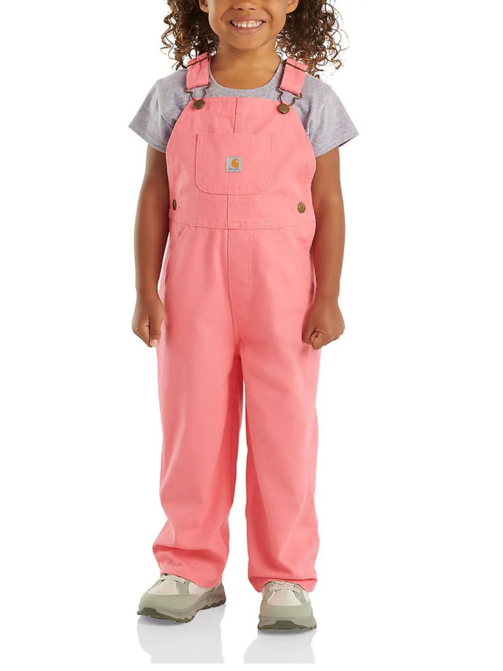 Carhartt Kids Pink Bib Overalls - Pink